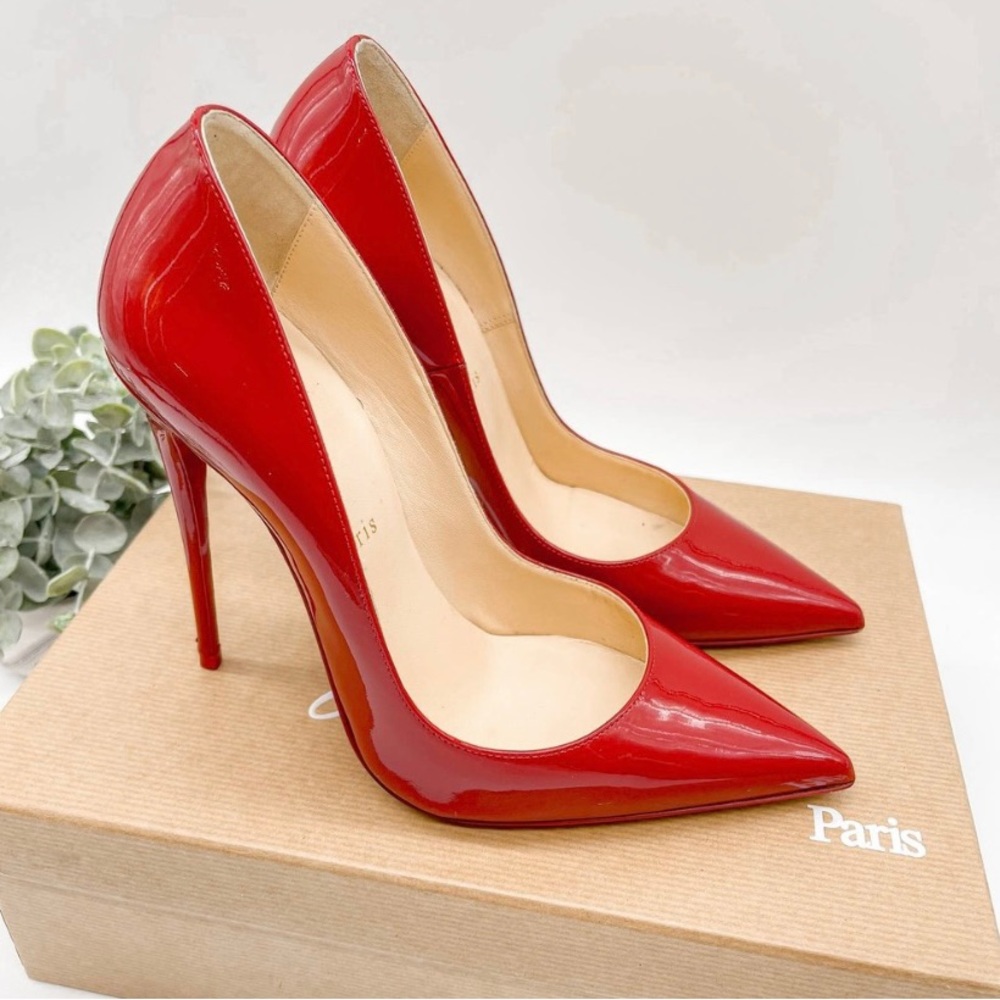 Christian Louboutin Heels So Kate Red 120mm Pumps Shoes 38 US 8